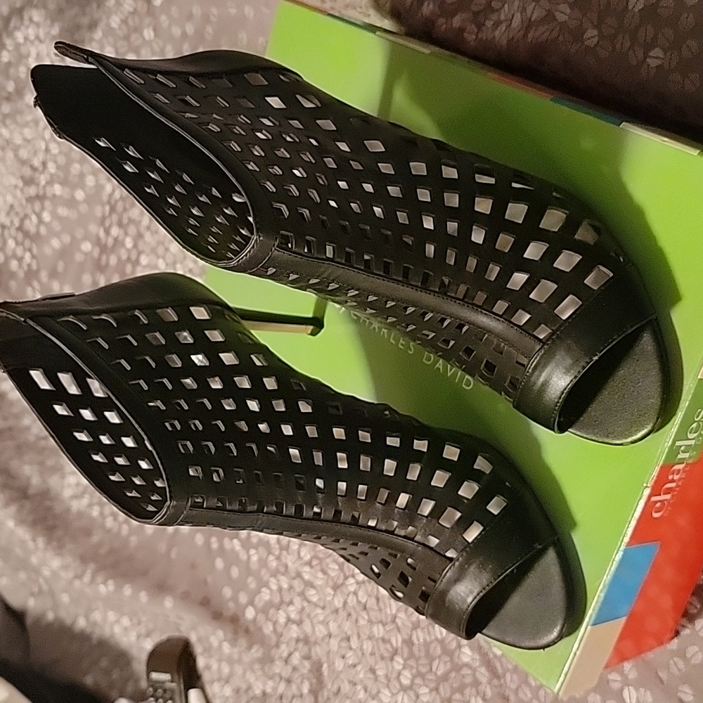 Charles by Charles David Stylish Black Booties